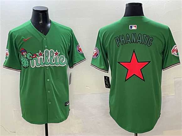 Men%27s Philadelphia Phillies Phanatic Green Limited Stitched Jerseys->philadelphia phillies->MLB Jersey